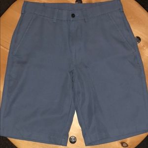 Navy blue golf shorts. Lightly worn
